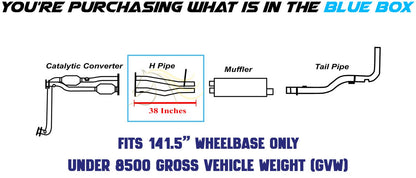 Exhaust H Pipe for 1996-1999 Chevy/GMC C1500/C2500/K1500 5.7L