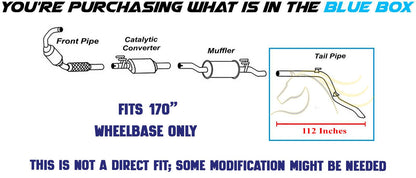 Exhaust Tail Pipe for 2007-2014 Mercedes Benz Sprinter 2500/3500 and Dodge Sprinter 2500 2.1L 3.0L