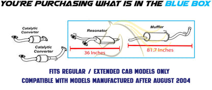 2006 Toyota Tundra 4.7L Resonator and Muffler