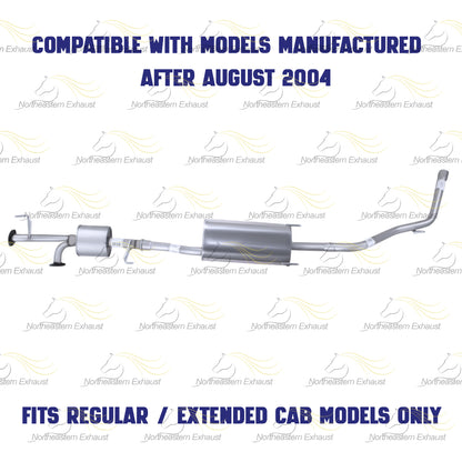 2005 Toyota Tundra 4.7L Resonator and Muffler