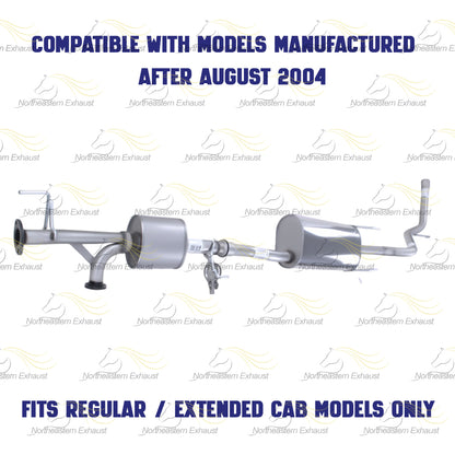 2004 Toyota Tundra 4.7L Resonator and Muffler