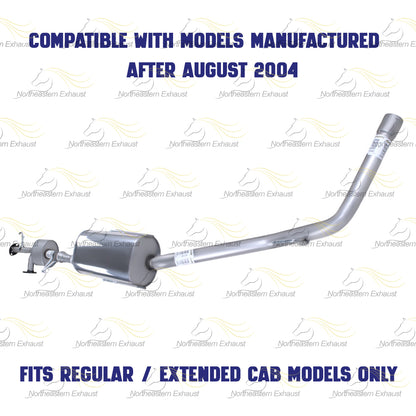 2004 Toyota Tundra 4.7L Resonator and Muffler
