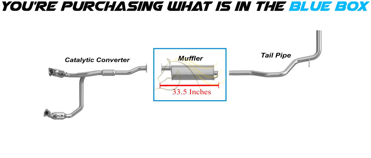 2009-2014 GMC Savana 1500 5.3L Exhaust Muffler