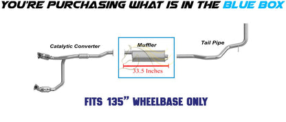 2013-2016 GMC Savana 4500 6.0L Exhaust Muffler - For 135" Wheelbase