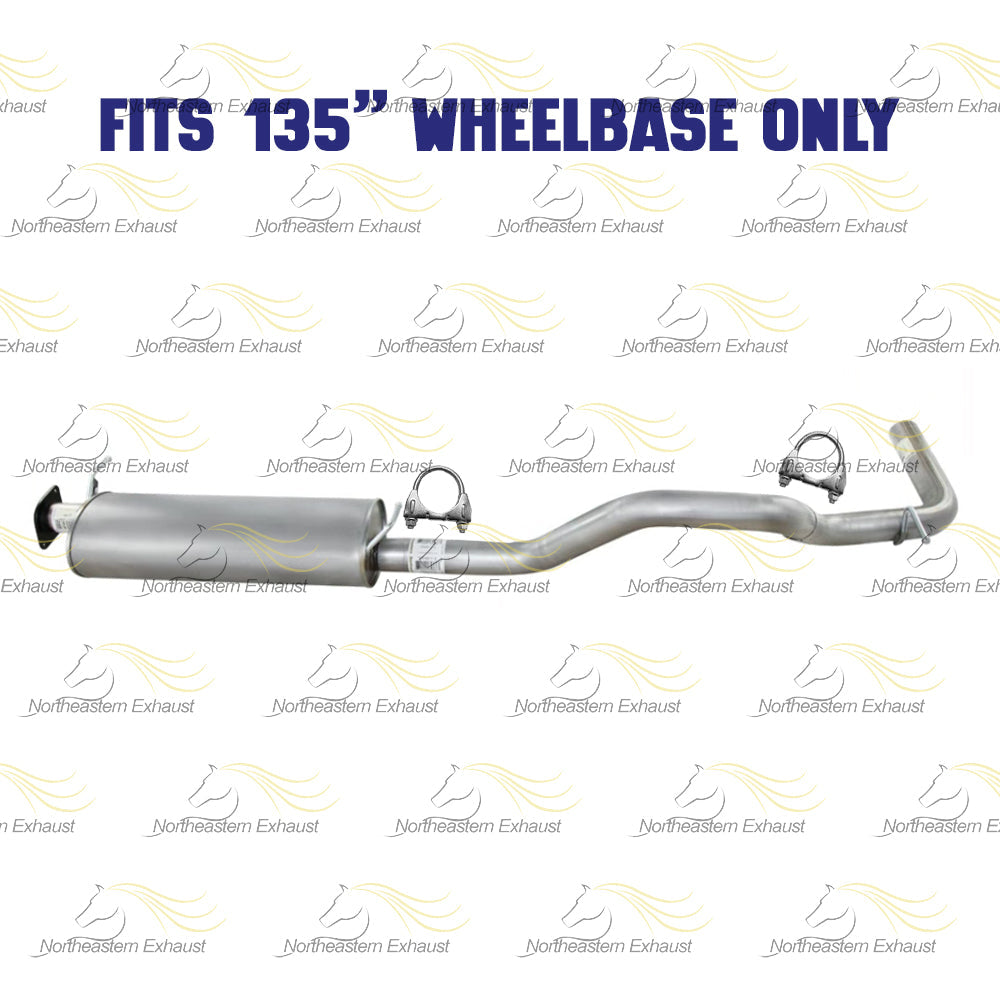 2010-2017 GMC Savana 2500 4.8L Muffler and Tail Pipe - For 135" Wheelbase