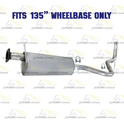 2010-2017 GMC Savana 2500 6.0L Muffler and Tail Pipe - For 135" Wheelbase