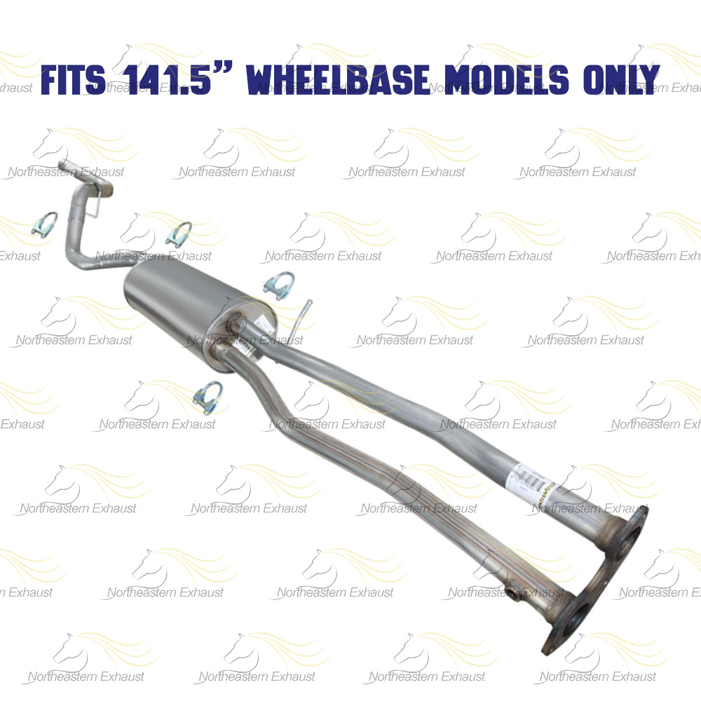 1998 GMC K1500 5.7l Exhaust H Pipe, Muffler and Tail Pipe