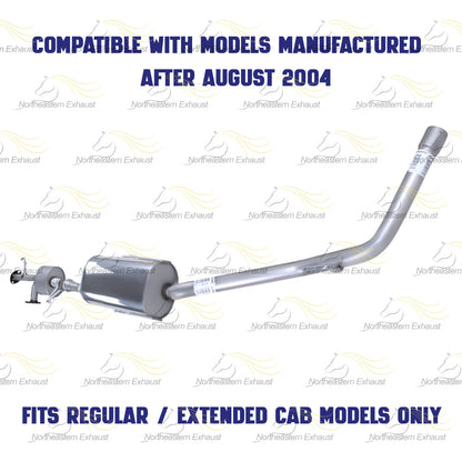 2004-2006 Toyota Tundra 4.7L Resonator and Muffler