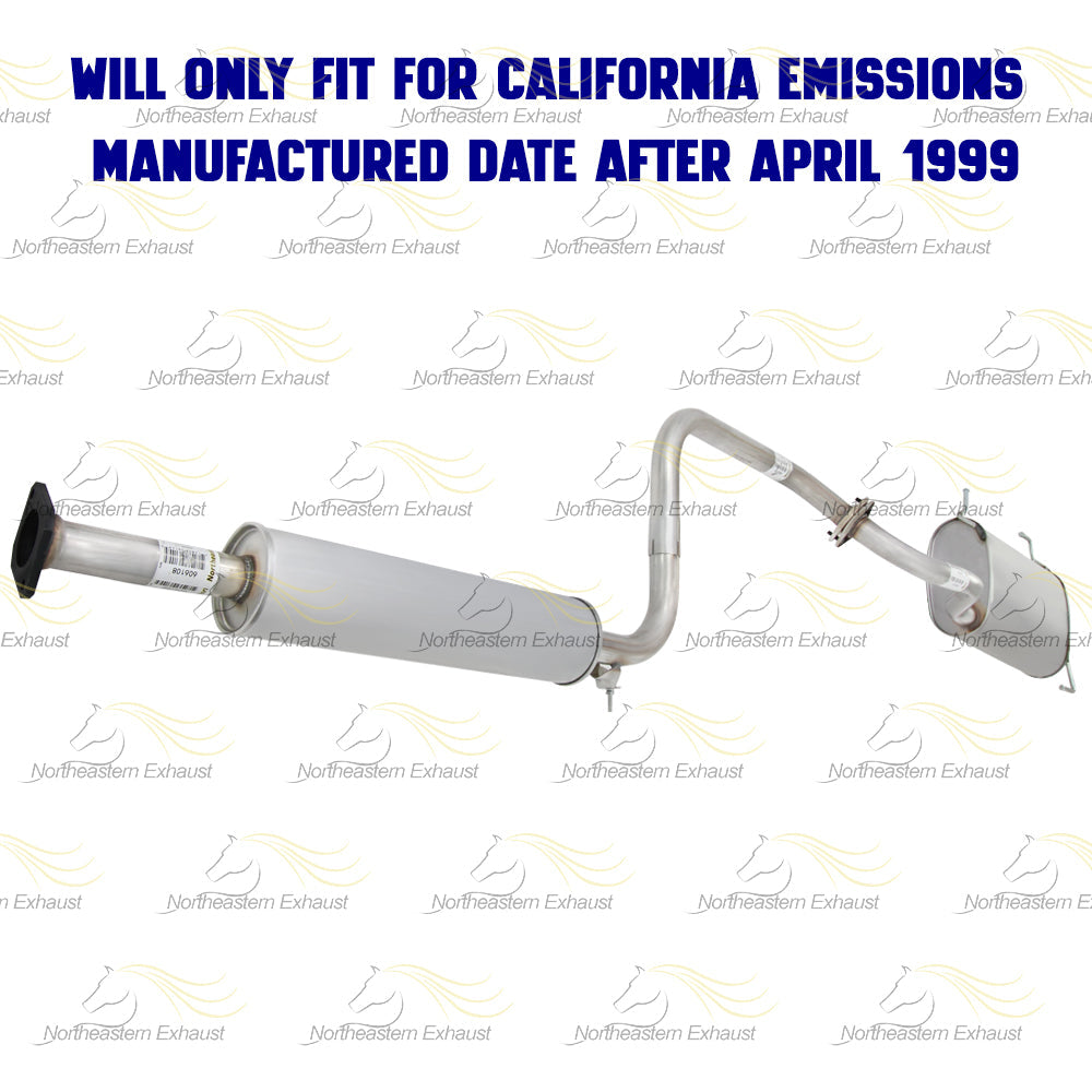 Resonator and Muffler for 1999-2001 Nissan Maxima 3.0L and 2002-2003 Maxima 3.5L