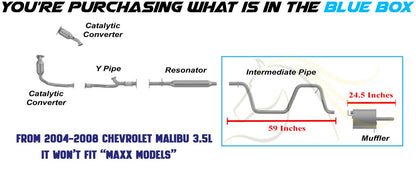 2004-2008 Chevy Malibu 2.2L/3.5L Exhaust Pipe and Muffler