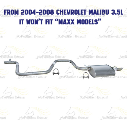 2004-2008 Chevy Malibu 2.2L/3.5L Exhaust Pipe and Muffler