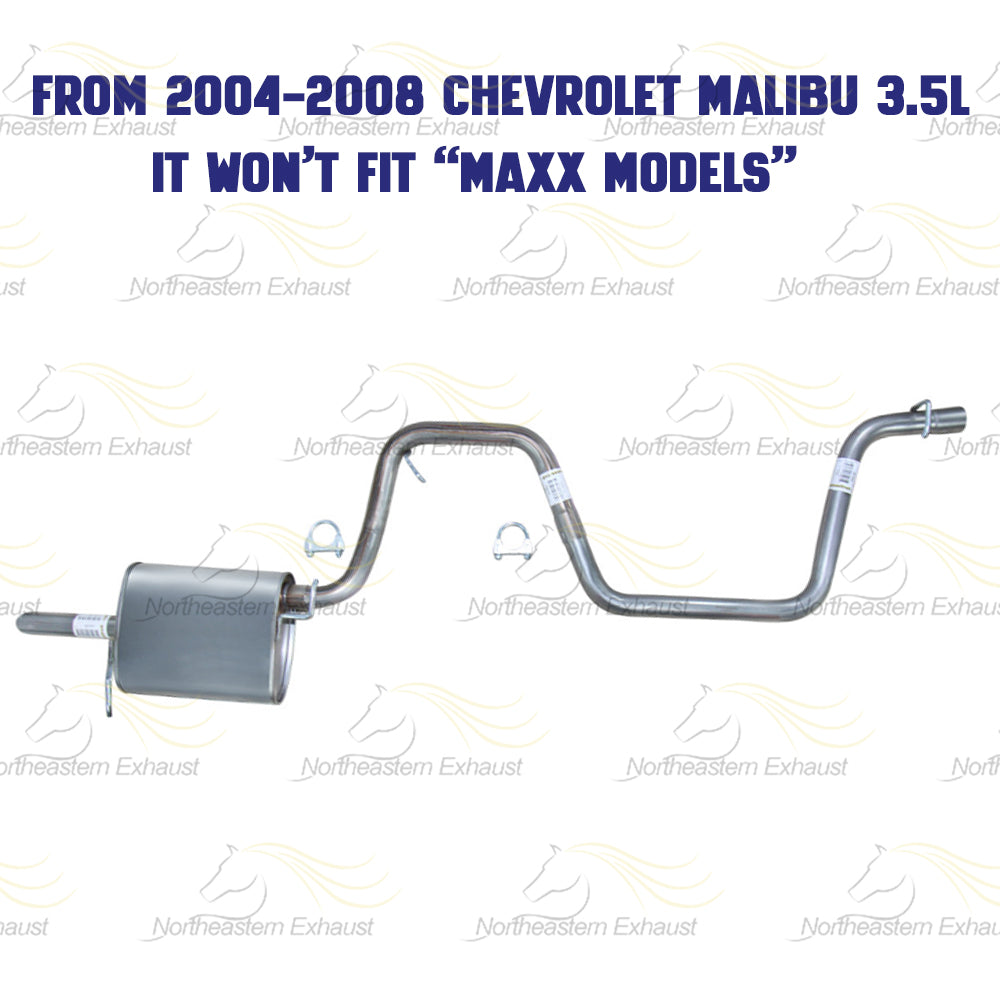 2004-2008 Chevy Malibu 2.2L/3.5L Exhaust Pipe and Muffler