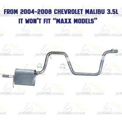 2004-2008 Chevy Malibu 2.2L/3.5L Exhaust Pipe and Muffler