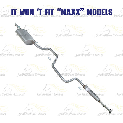 Cat-back Exhaust System for 2004-2008 Chevy Malibu 2.2L | 2004-2006 Malibu 3.5L