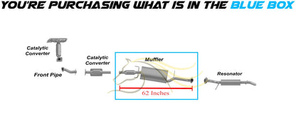 Exhaust Muffler for 2009-2012 Ford Escape | 2009-2011 Mazda Tribute & Mercury Mariner | 2.5L 3.0L