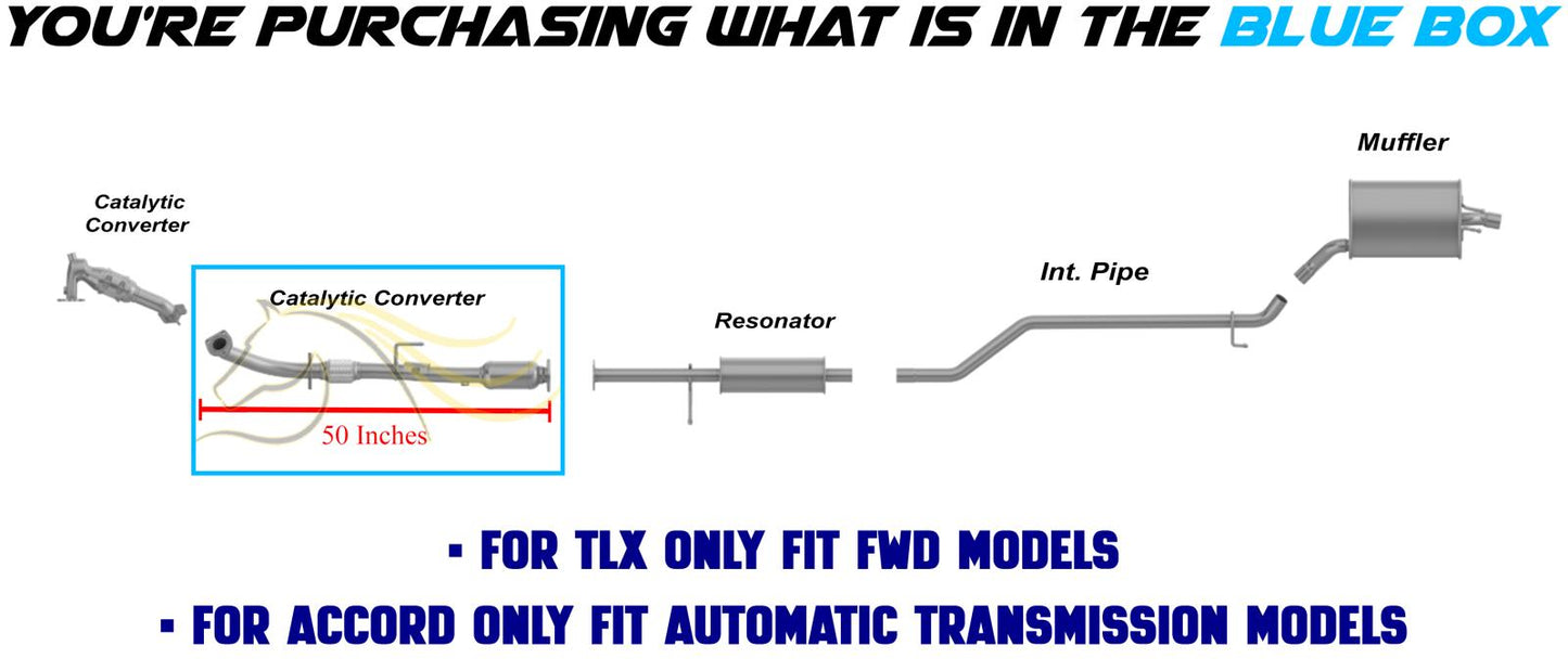 2020 Acura TLX 2.4l Rear Catalytic Converter | EPA Approved