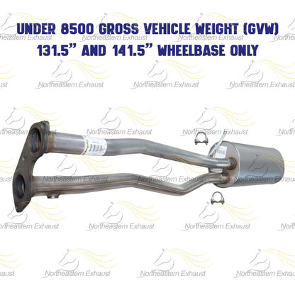 1997 GMC K1500 5.7L Exhaust H Pipe and Muffler