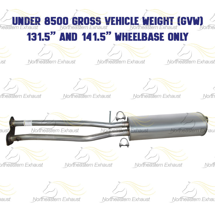 1996 GMC C1500 5.7L Exhaust H Pipe and Muffler