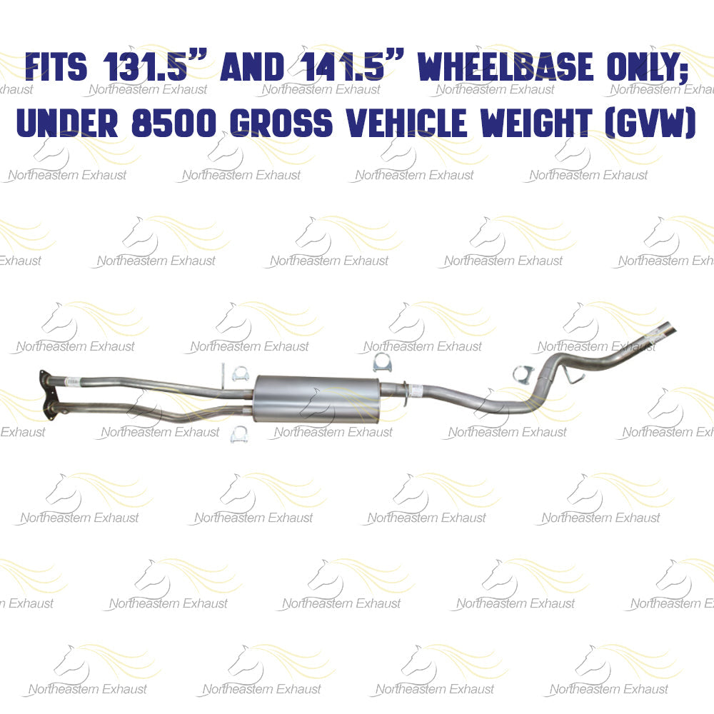 1996 Chevy C1500 5.7l Exhaust H Pipe, Muffler and Tail Pipe