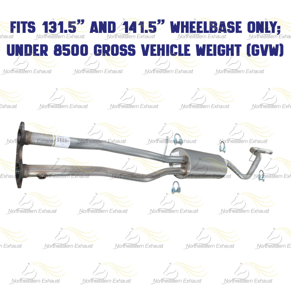 1998 GMC K1500 5.7l Exhaust H Pipe, Muffler and Tail Pipe