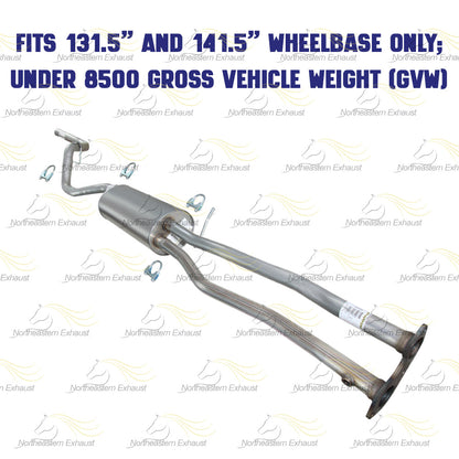 1997 Chevy C2500 5.7l Exhaust H Pipe, Muffler and Tail Pipe