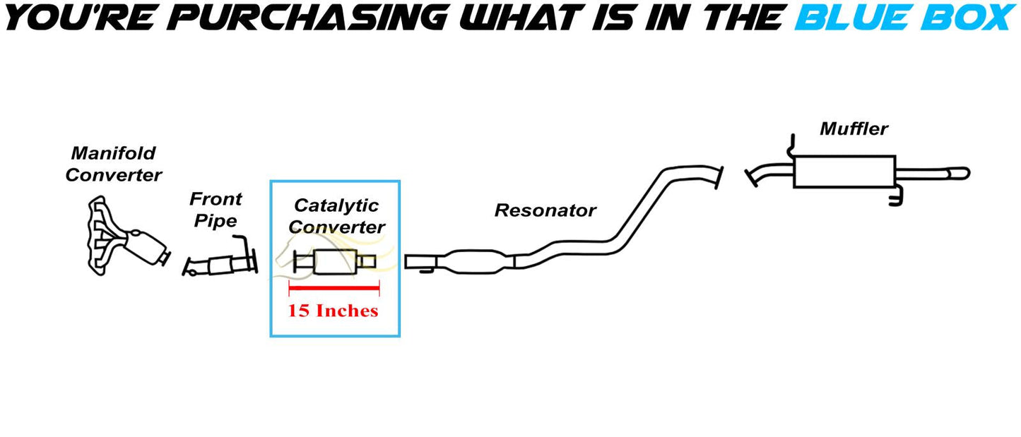 2012 Kia Rio 1.6L EPA Approved Rear Catalytic Converter