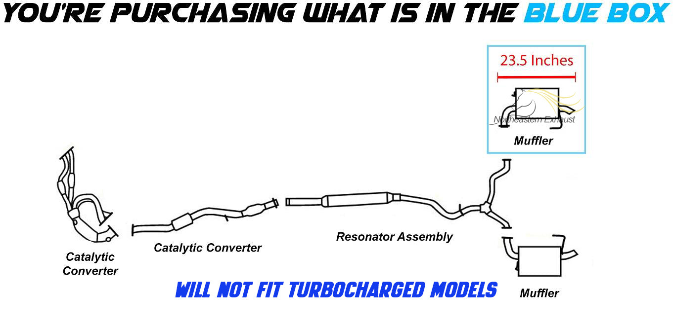 2005 Subaru Outback 2.5L Passenger-Side Exhaust Muffler