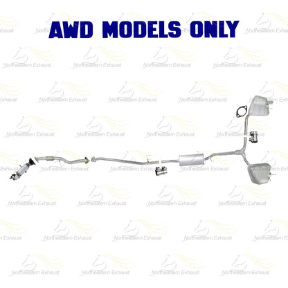 2018 Honda CR-V 1.5L Catalytic Converter, Front Pipe and Mufflers - For AWD
