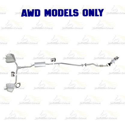2018 Honda CR-V 1.5L Catalytic Converter, Front Pipe and Mufflers - For AWD