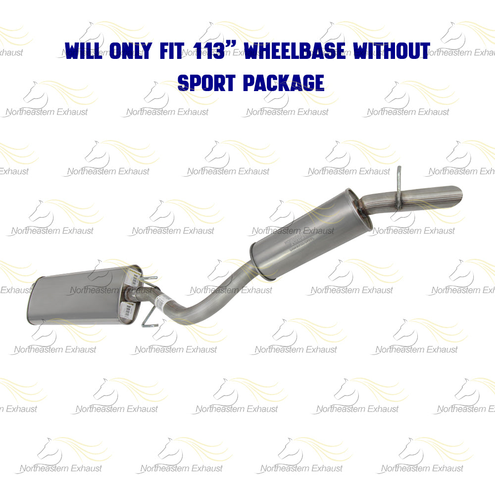 2007 Chevy Uplander 3.9L Exhaust Muffler and Resonator Pipe