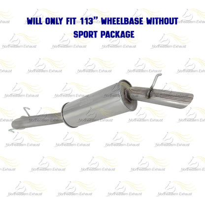 2006 Chevy Uplander 3.5L Exhaust Muffler and Resonator Pipe
