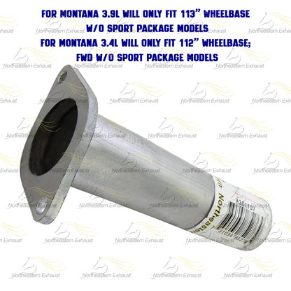 2002 Pontiac Montana 3.4L Exhaust Pipe
