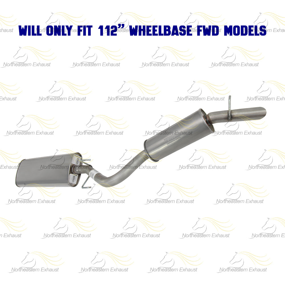 2003 Pontiac Montana 3.4l Exhaust Muffler and Resonator Pipe