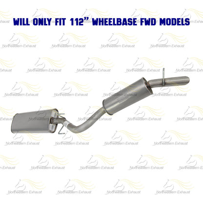 2003 Pontiac Montana 3.4l Exhaust Muffler and Resonator Pipe