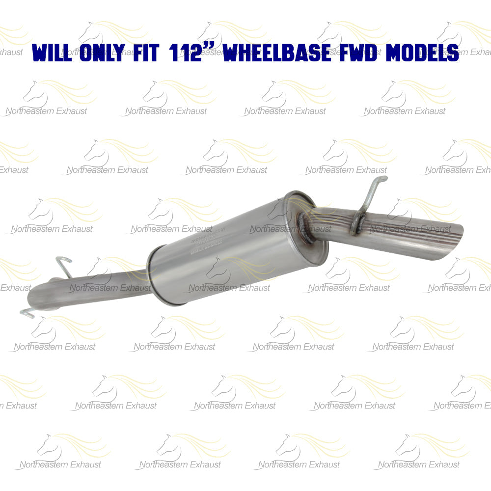 2003 Pontiac Montana 3.4l Exhaust Muffler and Resonator Pipe