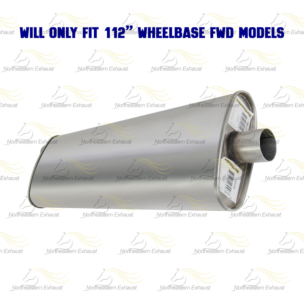 2003 Pontiac Montana 3.4l Exhaust Muffler and Resonator Pipe