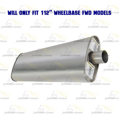 2003 Pontiac Montana 3.4l Exhaust Muffler and Resonator Pipe