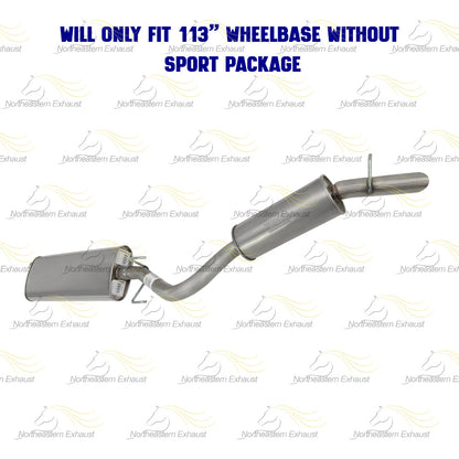 2008 Pontiac Montana 3.9L Exhaust Muffler and Resonator Pipe