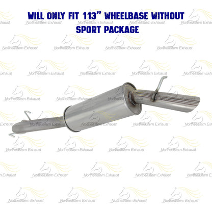 2007 Pontiac Montana 3.9L Exhaust Muffler and Resonator Pipe