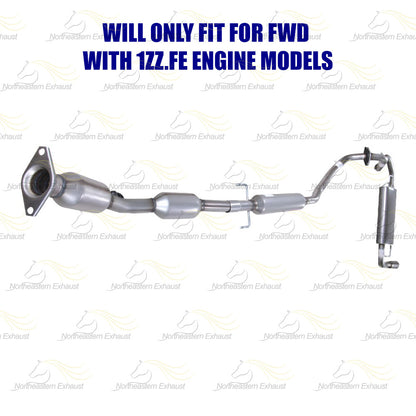 2008 Pontiac Vibe 1.8L Complete Exhaust System Kit with Catalytic