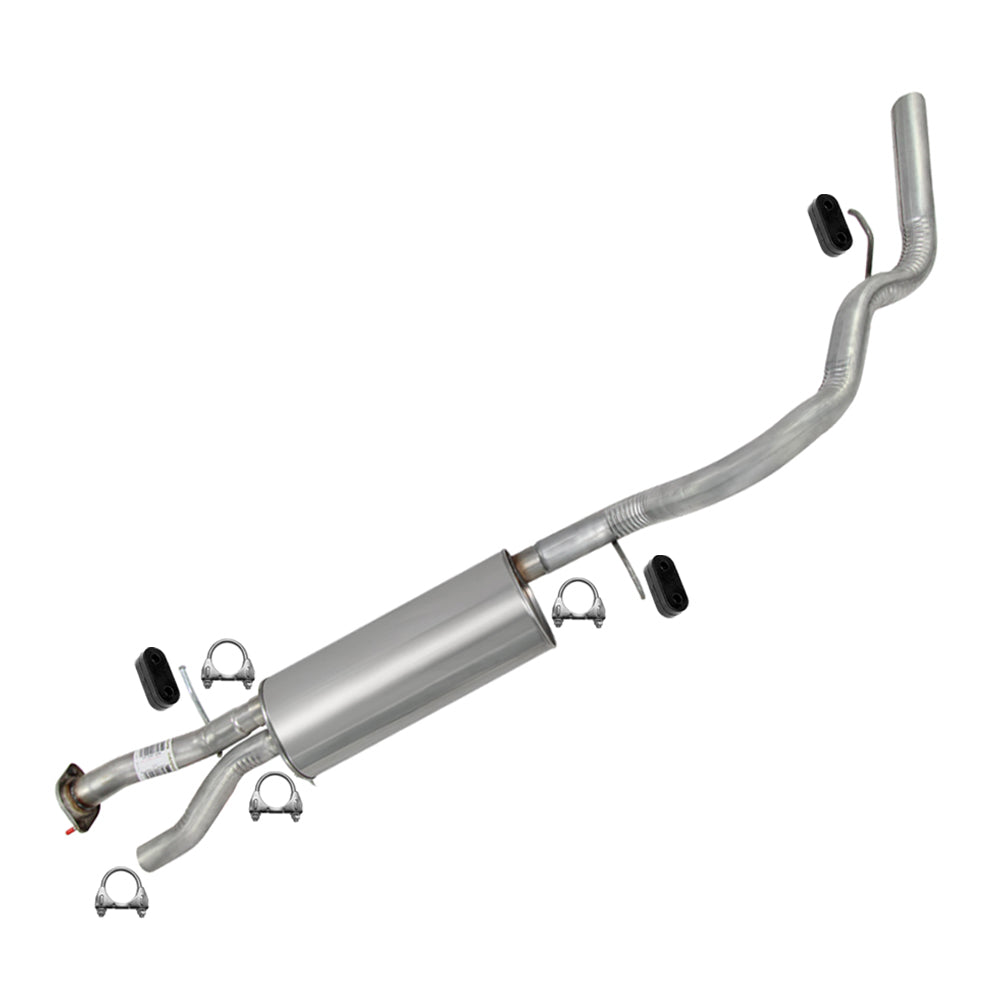 Intermediate Pipes, Muffler & Tail Pipe for 2002-2006 Cadillac Escalade 6.0L and 2001-2006 GMC Yukon 6.0L