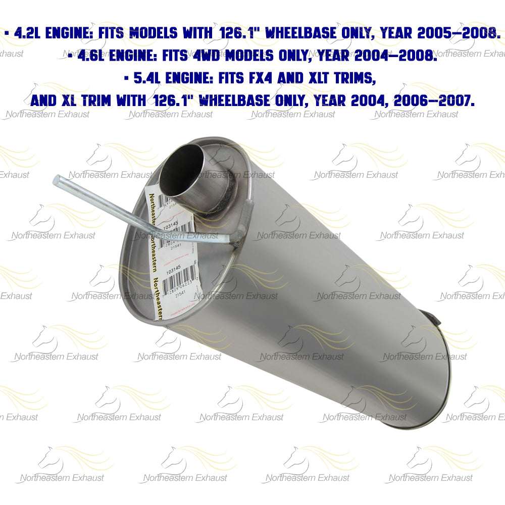 2004-2008 Ford F-150 4.6L 5.4L | 2005-2008 F-150 4.2L Exhaust Muffler