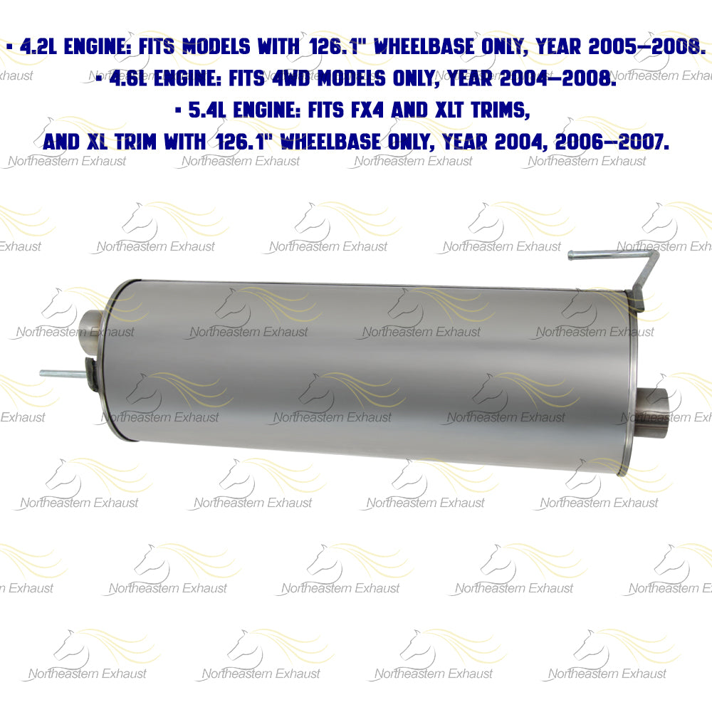 2004-2008 Ford F-150 4.6L 5.4L | 2005-2008 F-150 4.2L Exhaust Muffler