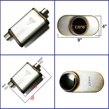 2.25" ID/OD | 19" Long | Single Chamber UNIVERSAL PERFORMANCE MUFFLERS