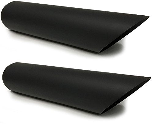 Powder Coated Black Universal Truck Exhaust Tip - 2.25" Inch ID | 4" Inch OD | 18 Long | Pack of 2