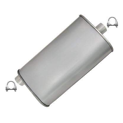 Stainless Steel Exhaust Muffler for 1996-2004 Chevy S10 4.3L | 1996-2004 GMC Sonoma 4.3L | 1997-1999 Isuzu Hombre 4.3L