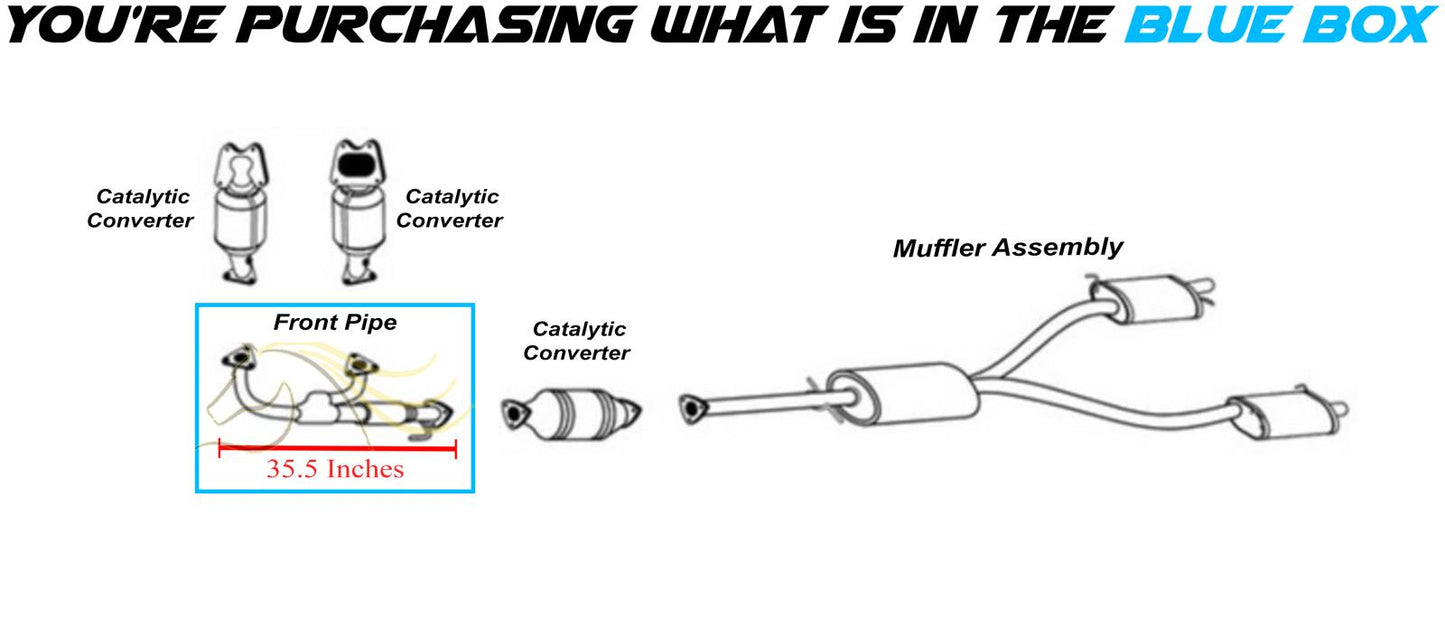 Front Flex Pipe for 2009-2011 Honda Pilot 3.5L | 2010-2013 Acura MDX/ZDX 3.7L