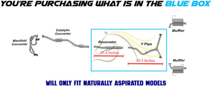 Exhaust Resonator and Y Pipe for 2009-2013 Subaru Forester | 2008-2011 Subaru Impreza 2.5L