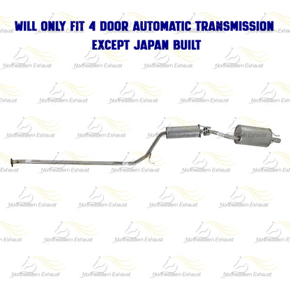 2006-2011 Honda Civic 1.8L Resonator Pipe and Muffler Exhaust Kit