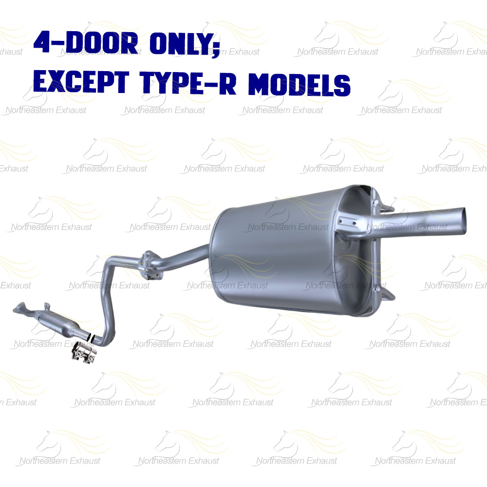 1996-2001 Acura Integra 1.8L Resonator Pipe and Muffler Exhaust  - For Vehicles with 4 Door